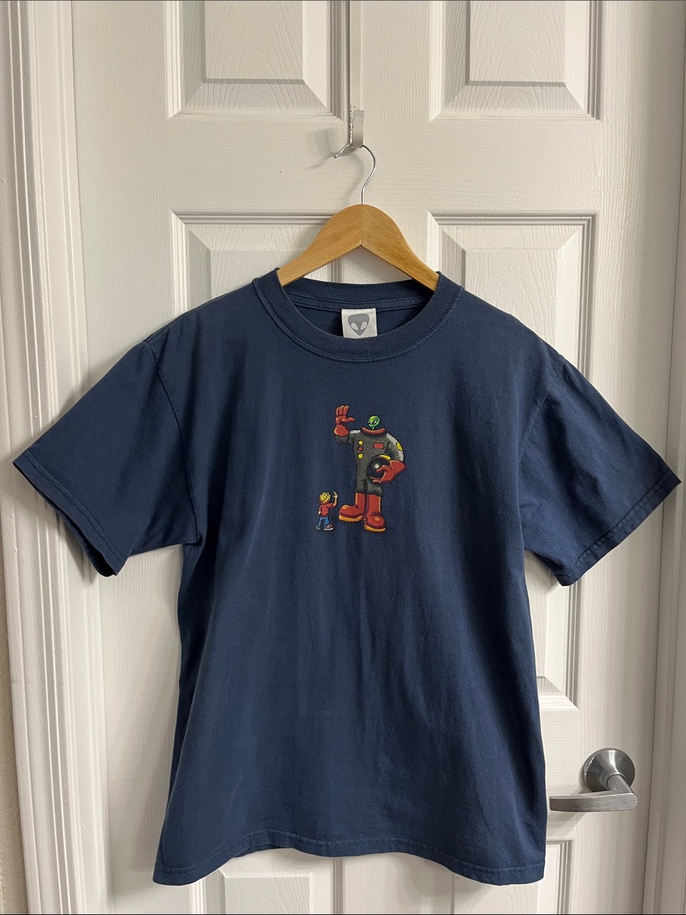 Vintage 1990’s Alien Nation Navy Short-Sleeve Tee with Robot Graphic